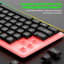 Load image into Gallery viewer, LIMEIDE GTX350 Wired Membrane Gaming Office Keyboard with Colorful Lighting 104 Keys