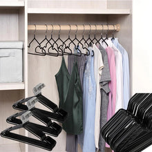 Load image into Gallery viewer, Non-Slip Coated Metal Suit Coat Hangers Heavy Duty Clothes Hangers Metal Shirt Jacket Hanger with Round Notches for Dress