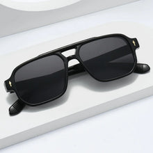 Load image into Gallery viewer, New Retro Double Bridge Square Sunglasses For Women Men Fashion Luxury Design Rivets Sun Glasses Trending Shades UV400 Eyeglasse