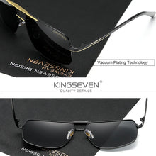 Load image into Gallery viewer, FORKINGSEVEN Polarized Driving Sunglasses Stainless Steel Men Women UV Protection