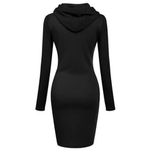 Load image into Gallery viewer, Ladies Dress Autumn Women Hooded Dresses Hoodies Women Sweatshirts Women Hoodies Dress Tops Ladies Clothing
