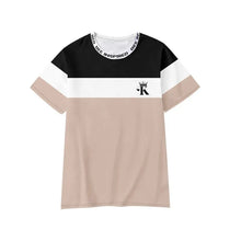 Load image into Gallery viewer, Summer Men&#39;s K Print Slim Tee - Casual Color Matching Short Sleeve Shirt