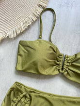 Load image into Gallery viewer, Bandeau Bikini Push Up Women Swimsuits 2024 Sexy Female Swimwear Brazilian Bikini Set Thong Biquini Swim Suits Solid Beachwear