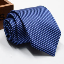 Load image into Gallery viewer, Classic Stripe Necktie Men Business Formal Wedding Tie 8cm Blue Black Pink Red Neck Ties Fashion Shirt Dress Accessories