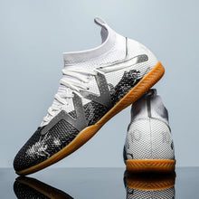 Load image into Gallery viewer, Professional Men's Indoor Flat Bottomed Football Shoes Adult Durable Comfortable Training Shoes Teenagers Non Slip Soccer Shoes