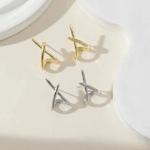 Load image into Gallery viewer, Stainless Steel Cross Stud Earrings for Women Girls Trendy Dainty Simple Minimalist Accessories Party Fashion Jewelry Gifts
