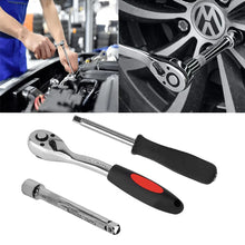 Load image into Gallery viewer, 94pcs Ratchet Wrench Set Car Repair Tool 1/4 1/2 Ratchet Torque Wrench Combo Kit with Sockets Metric Bit Hand Tool
