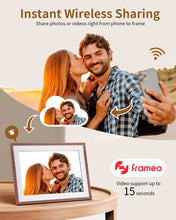 Load image into Gallery viewer, Frameo 10.1 Inch Digital Picture Frame，WiFi Electronic Frame，1280 * 800IPS HD Cloud Smart Digital Photo Frame,32GB Storage, Wall