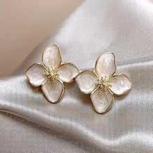 Load image into Gallery viewer, Fashion Korean Women Retro Drip Glaze Red Flower Earrings Women for Delicate Earrings Luxury Couple Engagement Jewelry Gift