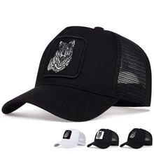 Load image into Gallery viewer, Unisex Wolf Embroidery Baseball Cap: Adjustable Sunscreen Outdoor Hat