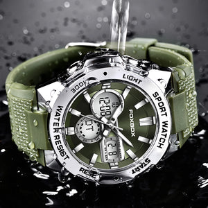 LIGE Digital Military Watch Men LED Quartz 50M Waterproof Luminous Sports Wristwatch