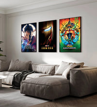 Load image into Gallery viewer, Marvel Movie Poster – Self-Adhesive Wall Mural / Wallpaper