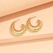 Load image into Gallery viewer, серьги Geometric Irregular Metallic Color Earrings for Women 2024 Minimalist Style Personality Earrings Trendy Jewelry Gift