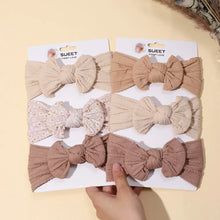 Load image into Gallery viewer, 3Pcs Cable Knit Baby Headbands Elastic Girls Turban Hair Bands Toddler Accessories