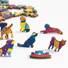 Load image into Gallery viewer, Unique Elephant Wooden Puzzle, Adult Stress Relief Toys, Irregular Animal Shapes, Holiday Birthday Gift