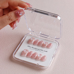 Handmade Luxury Short Press On Nails - 2024 Designer Nail Art, Premium Quality Set