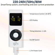 Load image into Gallery viewer, TOPS Electric Blanket, Heated Throw Blanket , 20-48℃ Heat Settings, Auto-off Timer, Warm Sherpa, Overheat Protection, Washable