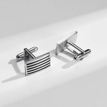 Load image into Gallery viewer, Luxury Men&#39;s Cufflinks &amp; Tie Clip Set - Wedding Guest Gift Fashion Jewelry