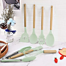 Load image into Gallery viewer, 12-Pc Silicone Kitchen Utensils Set - Non-Stick Cooking Tools