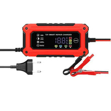 Load image into Gallery viewer, Battery Repair LCD Display 6A 12V Intelligent Car Battery Charger Car and Motorcycle Battery Charging Unit Lead-Acid