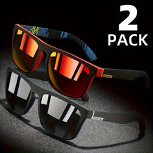 Load image into Gallery viewer, 2pcs Square Polarized Sunglasses Anti Glare Sun Shades For Summer Party Vacation Travel Driving Fishing
