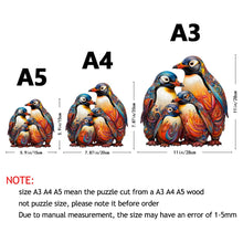 Load image into Gallery viewer, Wooden Penguin Puzzle - Irregular Animal Shape, Gift Box, Stress Relief &amp; Family Fun