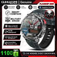 Load image into Gallery viewer, New T-REX3 Ultra 1100mAh Battery SmartWatch 10ATM Waterproof GPS Compass Flashlight 1.7" AMOLED HD Call Sports Smart Watch Men