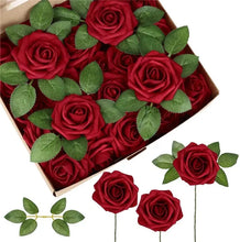 Load image into Gallery viewer, Foam Artificial Roses - 15/25/100pcs Fake Flowers for Wedding, Party &amp; Gift Décor