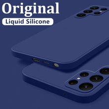 Load image into Gallery viewer, Case For Samsung Galaxy S24 S23 S22 S25 Ultra S24 FE A56 A55 A53 A54 A16 A17 5G S25 Edge Shockproof Liquid Silicone Phone Cover