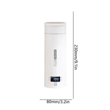 Load image into Gallery viewer, 450ML Electric Kettles Portable Tea Coffee Kettle Travel Boil Water Thermal Cup Anti-Scald Water Bottle English Menu
