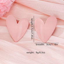 Load image into Gallery viewer, A Pair of Women's Earrings, Smooth Irregular Heart-Shaped Earrings, Suitable for Daily Wear and Vacation Wear