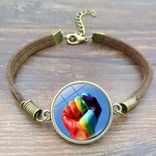 Load image into Gallery viewer, Retro Handmade Woven Bracelet - LGBTQ Pride Unisex Geometric Style Jewelry