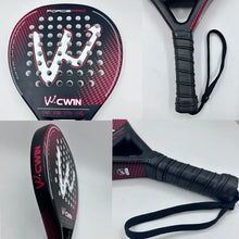 Load image into Gallery viewer, Cwin Paddle Racket Carbon Fiber Soft EVA Face for Adult Prefessional Training Tennis Paddle Racquet with Padel Shovel Protector