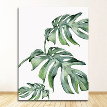 Load image into Gallery viewer, Wall Art Paintings for Living Room Home Decor Scandinavian Style Tropical Plants Poster Green Leaves Decorative Picture Modern