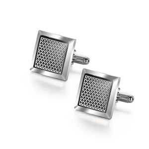 Men's Copper Cufflinks & Tie Clip Set - Luxury Wedding Gifts, Round/Square Design