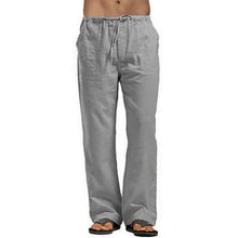 Load image into Gallery viewer, Men&#39;s Cotton Linen Pants: Casual Streetwear Lightweight Trousers