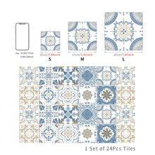 Load image into Gallery viewer, 24pcs/set Light Color Tiles Sticker Wall Stickers Kitchen Bathroom Home Renovation Wallpaper Waterproof Self-adhesive Wall Decal
