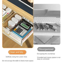 Load image into Gallery viewer, Invisible Storage Table Shelf Storage Box New Pull Out Storage Box Hanging Under Desk Drawer Large Capacity Undertable Drawer