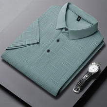 Load image into Gallery viewer, 2024 Men's New Printed Business Casual Short sleeved POLO Shirt Fashion Short sleeved Comfortable and Breathable Top