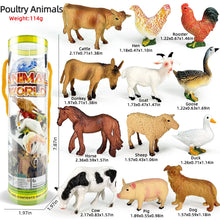 Load image into Gallery viewer, 12PCS Farm Animal Figurine Set – Mini Duck, Horse, Chicken, Cow Toys for Kids