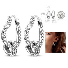 Load image into Gallery viewer, 925 Silver Hoop Earrings  For Woman Pendientes Zircon Heart Shape Star Eardrop Original Earring Fashion Jewelry