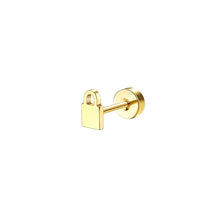Load image into Gallery viewer, Bobisty 1pc Earrings Surgical Stainless Steel Earrings for Women Dainty Flat Back Earring Stud Hoop Cartilage for Sensitive Ears