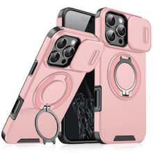 Load image into Gallery viewer, Luxury Magnetic Wireless Charge with Magsafe Armor Case For iPhone 16 15 14 13 12 11 Pro Max Plus Slide Camera Protect PC Cover