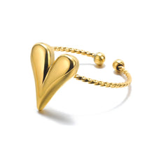 Load image into Gallery viewer, 316L Stainless Steel Rings for Women Gold Color Never Fade Luxury Classic rings wedding couple rings Jewelry Free Shipping