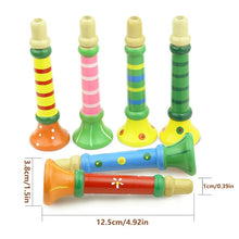 Load image into Gallery viewer, Wooden Trumpet Toy Horn Whistle - Kids Educational Montessori Musical Instrument