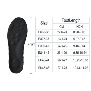 High Elasticity Latex Sport Insoles | Soft Shoe Pads with Arch Support & Shock Absorption