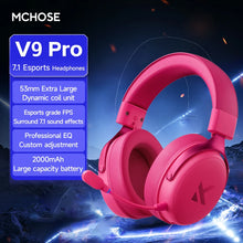 Load image into Gallery viewer, MCHOSE V9 pro E-Sports Headset with Microphone Tri-Mode Gaming USB Wireless 7.1 Channel Surround Sound Portable Audio Headphones