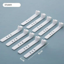 Load image into Gallery viewer, The transparent plastic Data Cable Storage Box household cable MobilePhone Charger Charging Cable Finishing Box Divided Grid Box