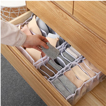 Load image into Gallery viewer, 6/7/11 Compartments Underwear Storage Box, Home Underwear Bra Sock Cabinet, Drawer Style Fabric Mesh Partition And Sorting Box