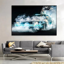 Load image into Gallery viewer, Retro Back To The Future Cool Run Car Poster - Vintage Movie Canvas Wall Art for Home Decor